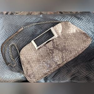 Michael kors Berkley Large Embossed Leather Clutch